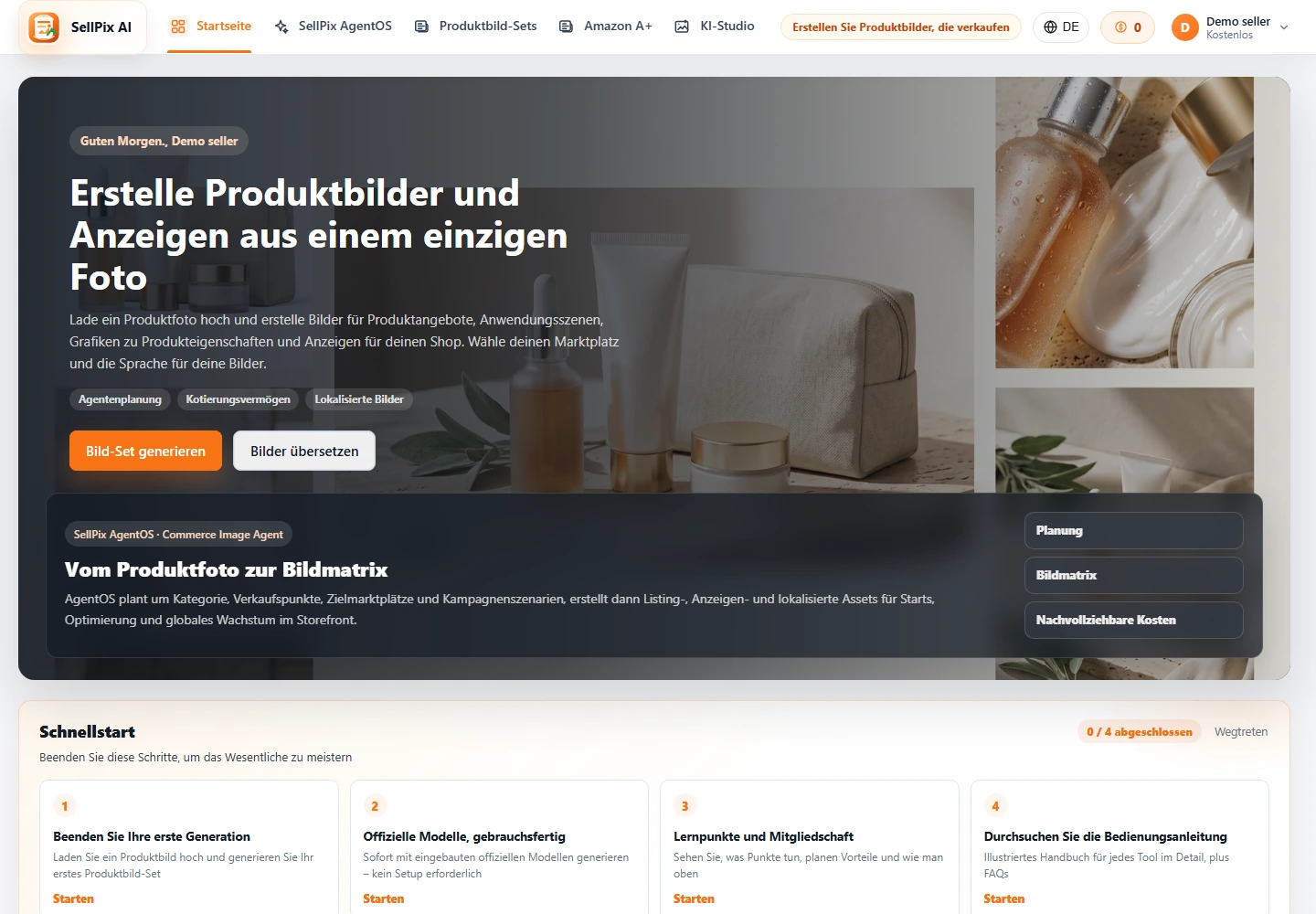 SellPix Startseite feature Eintrag Screenshot