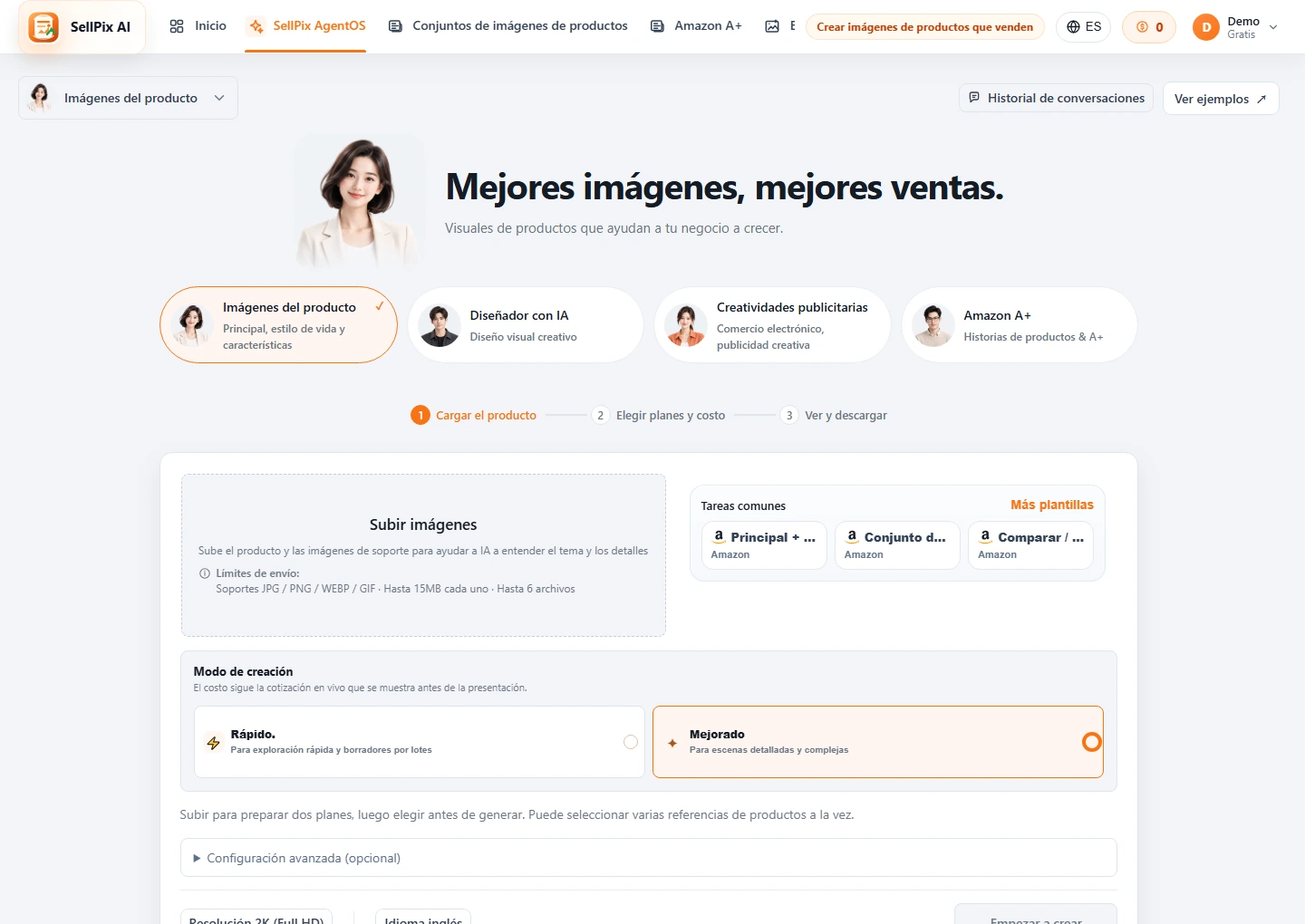 Imagen de producto de AgentOS pantalla de la interfaz de carga