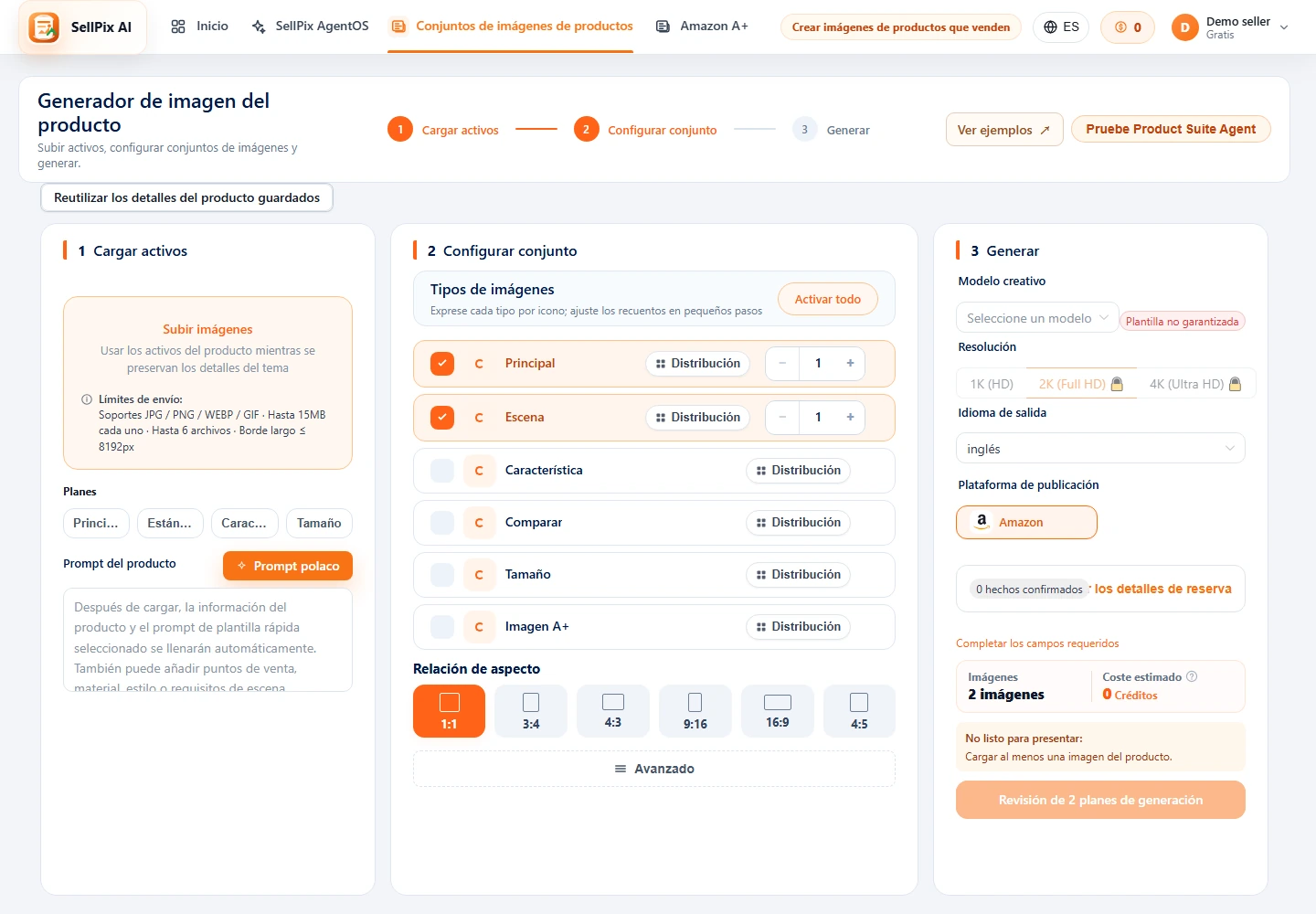 Imagen Establecer forma y configuración de tipo de imagen