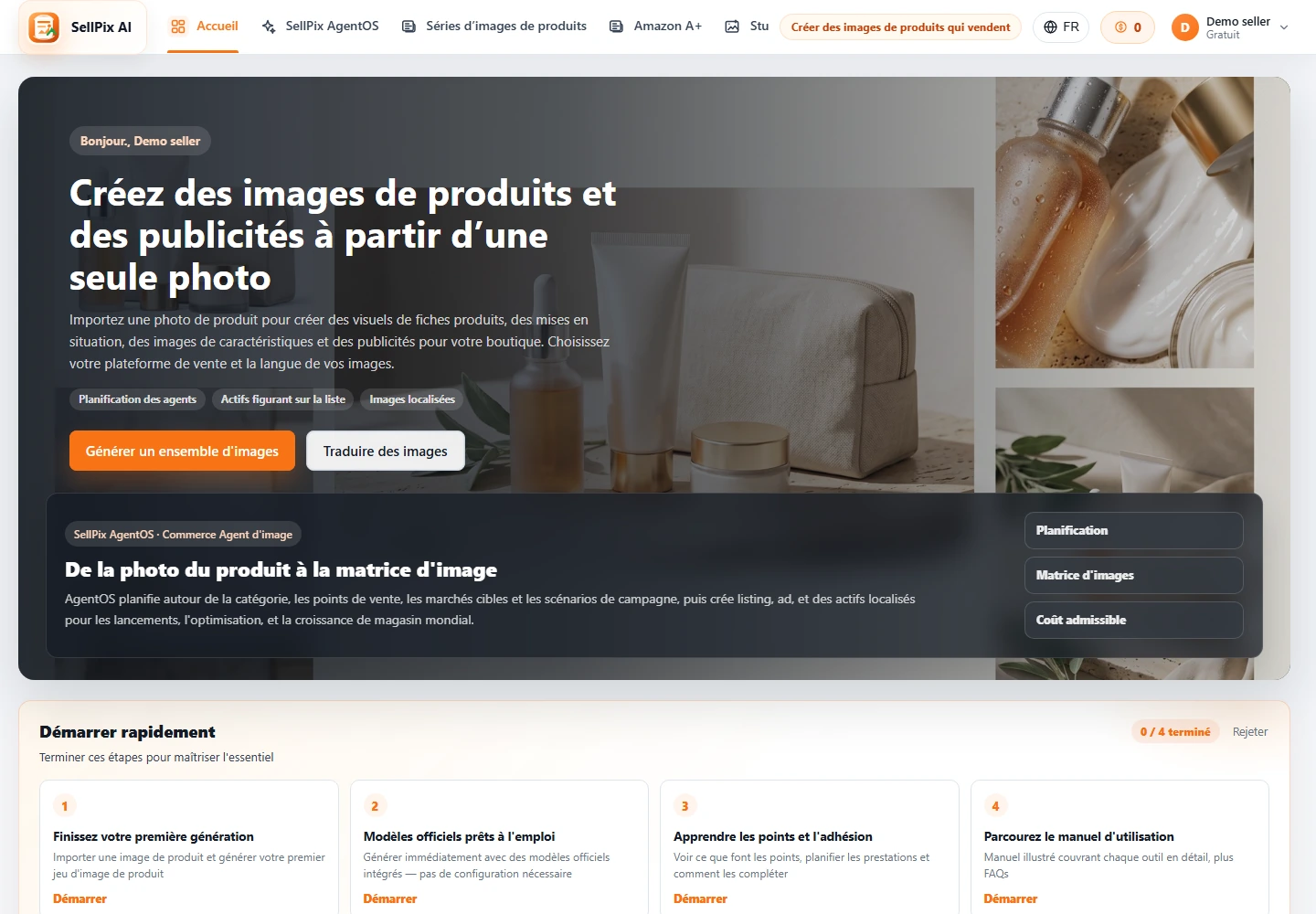 SellPix page d'accueil feature entry screenshot