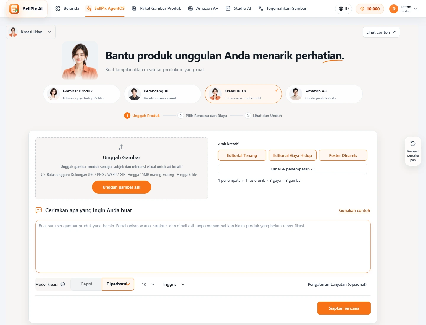 Pemasaran cuplikan singkat produk Agen Iklan